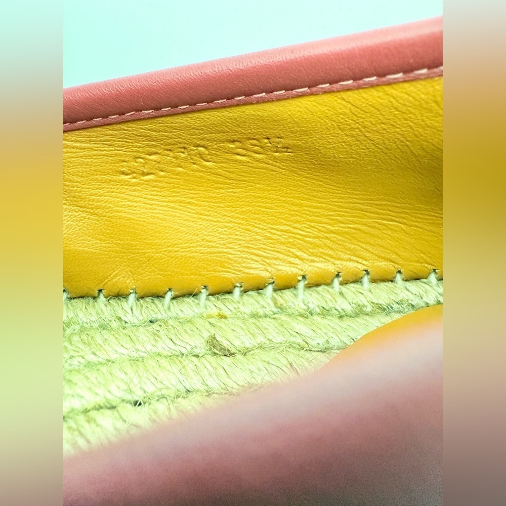 Gucci Pink Bloom Floral Print Logo Monogram Canvas Espadrilles Flats EU 38.5 - Picture 7 of 9